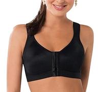 XWSM Brust Prothese Tasche BH Verschluss Vorne Post Chirurgische Baumwolle Leibchen Mastektomie BH Dünne Unterwäsche Frauen Top Weste BH (Color : Black, Size : 36/80(ABC))