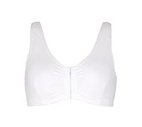 XWSM Brust Prothese Tasche BH Verschluss Vorne Post Chirurgische Baumwolle Leibchen Mastektomie BH Dünne Unterwäsche Frauen Top Weste BH (Color : White, Size : 38/85(ABC))