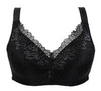 XWSM Dünner BH Mit Tasche Mastektomie BHS Nach Operationen Bralette Spitze Dessous Mittlere Ältere Frauen Kabelloses Tägliches Büstenhalter-Oberteil (Color : Black, Size : 95/42B)