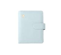 XXCLW RFID-Reisepasshülle aus PU-Leder für Herren und Damen, Reisepasshülle mit Kreditkartenfach, Brieftaschenschutzhülle, hellblau, Einheitsgröße