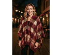 XXL-Schal "Aspen", Damen, rot, Polyacryl, COLLEZIONE ALESSANDRO, unifarben, Basic, Modetücher, Made in Italy, Kuschelweich, mit Karo (69146259-0) rot