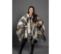 XXL-Schal "Bella", Damen, beige, Polyacryl, COLLEZIONE ALESSANDRO, kariert, Basic, Modetücher, Made in Italy (73335344-0) beige