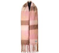 XXL-Schal CHILLOUTS "Gero Scarf", Damen, pink (pink, braun), Kunstfaser, kariert, mehrfarbig, Modetücher, mit dicken Fransen (79545705-0) pink, braun
