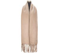 XXL-Schal CHILLOUTS "Govinda Scarf", Damen, beige, Feinstrick, Kunstfaser, unifarben, Modetücher, mit eleganten Fransen (62953736-0) beige
