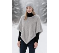 XXL-Schal "London", Damen, grau, Polyester, COLLEZIONE ALESSANDRO, unifarben, Basic, Modetücher, aus luxuriösem Kunstfell mit tollem Futter (74246835-0) grau