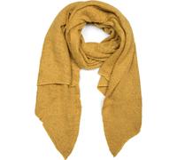 XXL-Schal STYLEBREAKER "Asymmetrischer unifarbener Web Schal", Damen, gelb (senf), Obermaterial: 100% Viskose CV., Modisch, Modetücher (72651432-0) senf