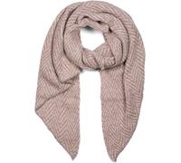XXL-Schal STYLEBREAKER "Asymmetrischer Zacken Muster Web Schal", Damen, rosa (rose, grau), Obermaterial: 80% Viskose CV. 20% Wolle WO., Modisch, Modetücher (21836643-0) rose, grau
