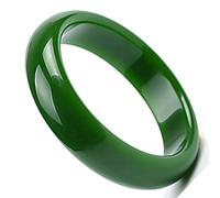 XYEJL Natürlicher Jadeit Jade Armreif, Fashion Natural Achat Grüne Armreife Edelstein Schmuck Für Frauen Geschenk Mit Geschenkbox,70~74mm