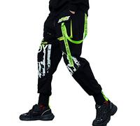 XYXIONGMAO Men's Tactical Cargo Pants Casual Streetwear Techwear Sweatpants Black Hip Hop Joggers Cyberpunk Pants for Men