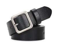 XZQTIVE Damen Ledergürtel für Jeans Hosen Kleider Mode Damen Schwarzer Gürtel mit quadratischer Schnalle