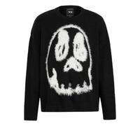 Y-3 Chito Graphic Knit Sweater Schwarz in Größe M