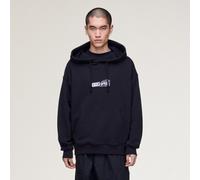 Y-3 HOODIE AUS ANGERAUTEM FROTTEE GFX Black L