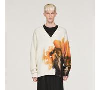 Y-3 Strickjacke mit Grafik Core White / Multicolor M