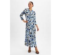 YAS Damen Yassavanna Long Shirt Dress S. Noos Kleid, Clear Sky/AOP:liro Print, XS EU