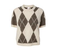 Y.A.S - Kurzarm-Strickpullover grau - Gr. - M