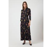Y.A.S "YASSAVANNA LONG SHIRT DRESS" Viskose, loose fit (77395759-S) schwarz aop:botari