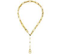 Y-Collier Halskette Edelstahl gelbgoldfarben beschichtet 55 cm