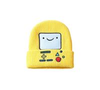(Y)E8Fa Strickmütze mit Cartoon-Spielkonsole und Smiley-Gesicht, warm, Adventure Time Smiley-Wintermütze,