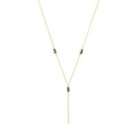 Y-Kette AMOR "2039083", grau (gelbgoldfarben, grau), Halsketten, Damen, Silber 925 (Sterlingsilber), L: 45, mit Zirkonia (synth.) (82569445-0) gelbgoldfarben, grau