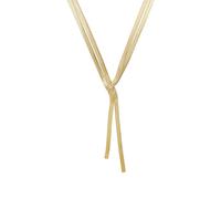 Y-Kette AMOR "Schmuck Geschenk", gelbgoldfarben, Halsketten, Damen, Edelstahl, L: 43 B: 8mm, B:8mm (32288961-0) gelbgoldfarben