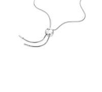 Y-Kette CALVIN KLEIN "SCULPTURAL BUBBLES", edelstahlfarben, Halsketten, Damen, Edelstahl, L: 76 B: 2mm, B:2mm (11036644-0) edelstahlfarben