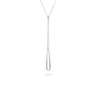 Y-Kette ELLI "Halskette Y Rock Crystal Tropfen 925 Sterling Silber" Gr. 60, silber, Halsketten, Damen, Resin (96233217-60) silber