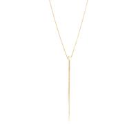 Y-Kette ELLI PREMIUM "Halskette Y-Kette Panzerkette Klassik 375 Gelbgold" Gr. 45, gold, Halsketten, Damen, Gelbgold 375 (29484741-45) gold