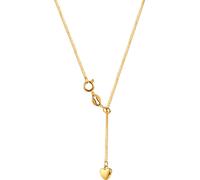 Y-Kette FIRETTI "Schmuck Geschenk Edelstahl Halsschmuck Halskette Ankerkette Herz", gold (gelbgoldfarben), Halsketten, Damen, Edelstahl, L: 56 (36884757-0) gelbgoldfarben
