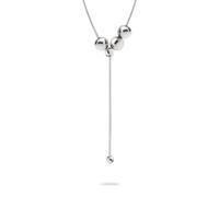 Y-Kette LIEBESKIND BERLIN "Schmuck Geschenk Edelstahl Halskette Steel Ball", silberfarben, Halsketten, Damen, Edelstahl, L: 42 B: 7,5mm, B:7,5mm (26583623-0) silberfarben