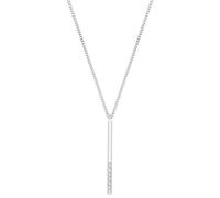 s.Oliver 2031439 Damen Collier Sterling-Silber 925 Silber weiß 45 cm