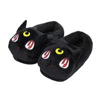 Y-PLAND Japanische Sailor Moon Hausschuhe, Mädchen nach Hause Baumwollschuhe, Luna Katze lila Katze süße Katze Schuhe-schwarz_UK4.5-8