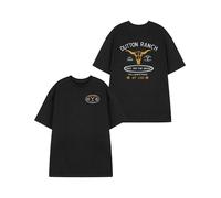 Y Yellowstone Herren Kurzarm-T-Shirt Optionen Grafik-T-Shirt | Vintage-Western-Stil-Top | Retro-Yellowstone-Bekleidung | Cowboy-Shirt für Männer