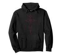 Y2K 90er Jahre Goth Cross Grunge Emo Alt Pullover Hoodie