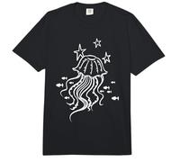 Y2K 90er Jahre Quallen und Fische unter Sternen Comfort Colors Adult Heavyweight T-Shirt