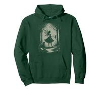 Y2K Cute Fairycore Floral Moth Aesthetic for Girls and Women Pullover Hoodie
