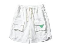 y2k Shorts Herren Einfarbiges Musterdruck Baggy Sommer Shorts Tunnelzug Elastische Taille Harem Shorts Loose fit Kurze Hosen Basic Outdoor Shorts