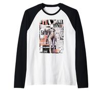 Y2K Streetwear Vintage Girl Bunny Collage Sexy Model Pin-up Raglan