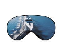 Yacht Segelboot-Schlafmaske für Damen und Herren, Seitenschläfer-Augenabdeckung mit verstellbarem Riemen, weich, atmungsaktiv, Verdunkelungsmaske, rutschfest, Tiefschlaf, Reiseutensilien