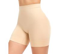 YADIFEN Bauchweg Unterhose Damen Shapewear Miederhose Body Shaper Miederpants Mitte Taille Bauch Weg Hose mit Bein Figurformende Unterwäsche unter Kleid Kurze Shorts(Beige,L)