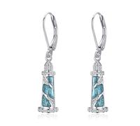 YAFEINI Leuchtturm Ohrringe Sterlingsilber Leuchtturm Ohrhänger Schmuck Geschenke für Frauen