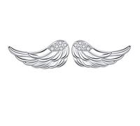 YAFEINI Ohrringe Engelsflügel 925 Sterling Silber Engel Flügel Ohrringe Feder Schmuck Geschenke für Damen Herren