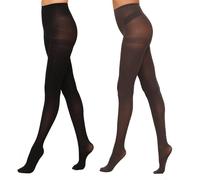 YAGAXI 2 Paar Halb Blickdicht Bauchweg Strumpfhosen für Damen,40Den Shape Seiden Fein Strumpfhosen Damen Reißfest,Strumpfhose Ohne Naht Unkaputtbar Für Frauen(grey-s)