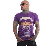 Yakuza Herren Ghost Skull T-Shirt, Prism Violet, XL