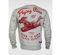 Yakuza Premium Sweatshirt Flying Pizza Light Grey M