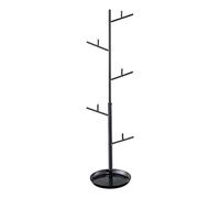 YAMAZAKI 6986 BRANCH Accessory Tree, black, Steel, 10.5 x 9 x 3340 cm