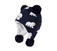 YAMEE Baby Wintermütze Mädchen Pompon Dickes Fleece Gefüttert Kinder Jungen Strickmütze wintermütze Stricken Hut Verdicken Ohrenschützer Hut für Kinder(0-5 Jahre alt)