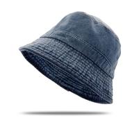 YAMEE Fischerhut Unisex Denim Packable,Bucket Hat Damen Atmungsaktiver Sommer, Sonnenhut Anglerhut für Männer Damen, Strandhüte Damen Fischerhüte mit UV-Schutz