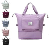YAMEE Reisetasche Faltbare mit großer Kapazität, Tragbar Reisetaschen, wasserdichte Sporttasche mit Nassfach, Weekender-Tasche mit erweiterbarem Platz, Sporttasche Oxford-Stoff-Reisetasche
