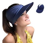 YAMEE Sonnenhut Damen Sommerhut Strandhut,Visor Cap Damen Strandvisor Damenvisor Sonnenvisor für Tennis/Golf/Strand,UV-Schutz