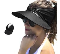 YAMEE Sonnenhut Damen Sommerhut Strandhut,Visor Cap Damen Strandvisor Damenvisor Sonnenvisor für Tennis/Golf/Strand,UV-Schutz